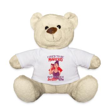 I Used To Be Married - Teddy Bear - white - Front