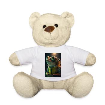 mignon astronaute grenouille - Nounours - blanc - Devant