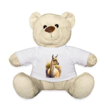 Alpaka Aquarell - Teddy - Weiß - Vorne