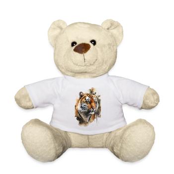 Tiger Aquarell - Teddy - Weiß - Vorne