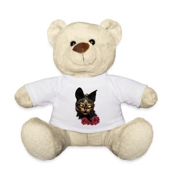 The ancient Egyptian god of cats Bastet - Teddy Bear - white - Front