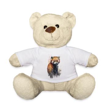 Red Panda Little Panda Cute Kawaii - Teddy Bear - white - Front