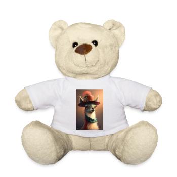 Lama Hut Lustig Süß - Teddy - Weiß - Vorne
