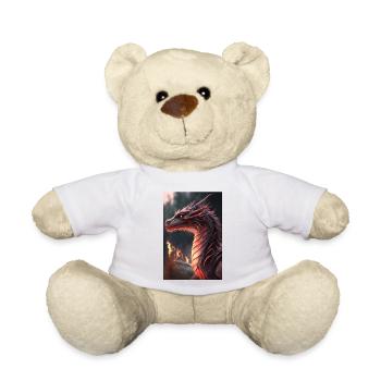 Ein Drache - Teddy - Weiß - Vorne