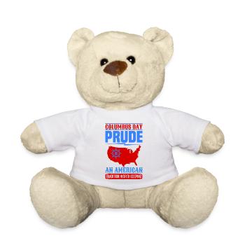 COLUMBUS DAY PRUDE UN AMÉRICAIN - Nounours - blanc - Devant
