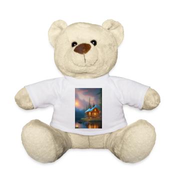 Charming lakeside cabin - Teddy Bear - white - Front