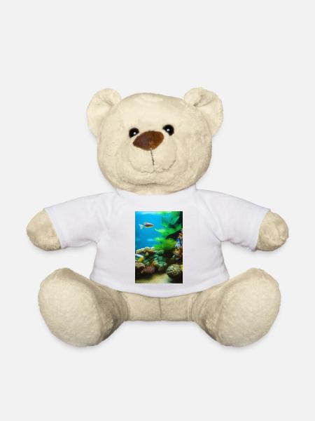 Fische, Aquarium - Teddy - Weiß