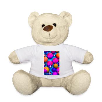 Bunte Blasen - Teddy - Weiß - Vorne