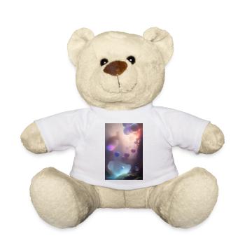 Bunte Blasen - Teddy - Weiß - Vorne