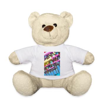 Bunte Seifenblasen - Teddy - Weiß - Vorne