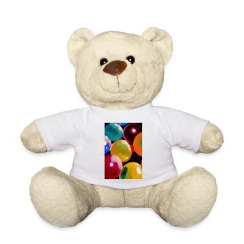 Bunte Bälle Blasen - Teddy - Weiß - Vorne