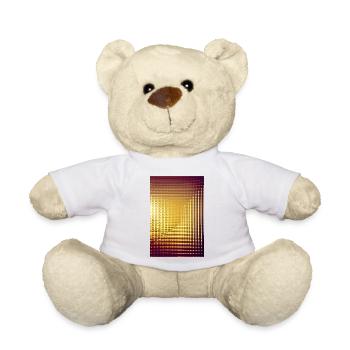 Gold Pattern - Teddy Bear - white - Front
