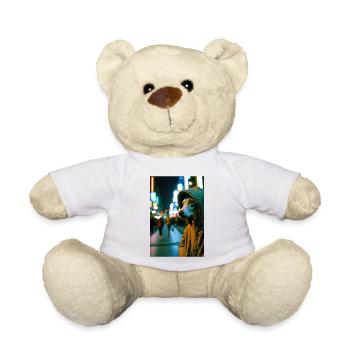 Cyrano on street 01 - Teddy Bear - white - Front