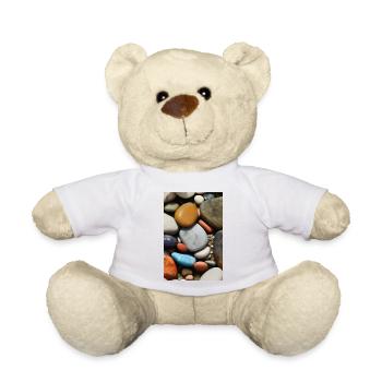 Bunte Steine - Teddy - Weiß - Vorne