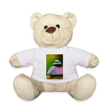 Bunte Steine - Teddy - Weiß - Vorne