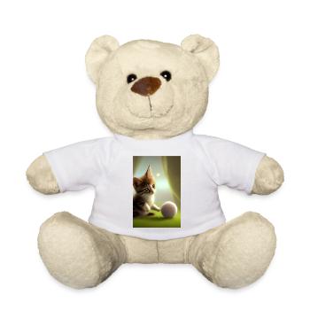 Baby Katze - Teddy - Weiß - Vorne