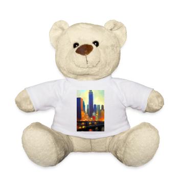 New York City Skyline - Teddy - Weiß - Vorne