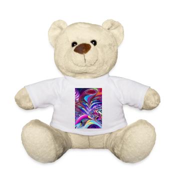 Abstrakte Kunst - Teddy - Weiß - Vorne