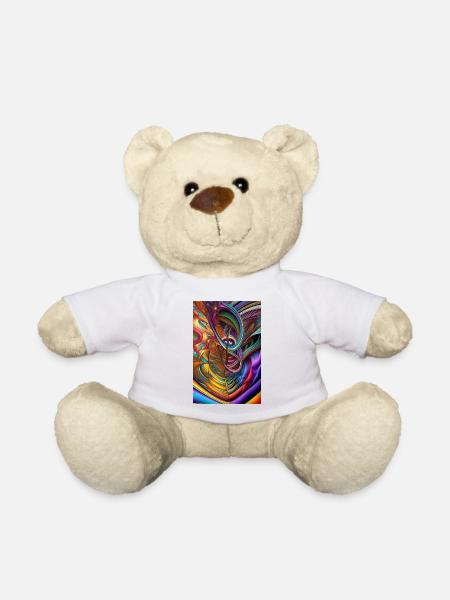Abstrakte Kunst - Teddy - Weiß