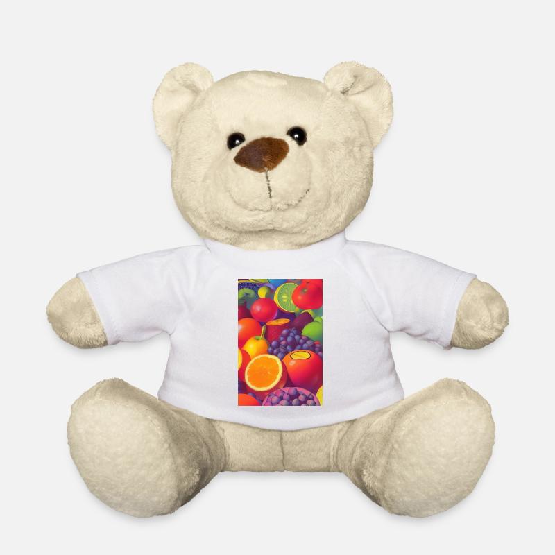 Früchte - Teddy - Weiß