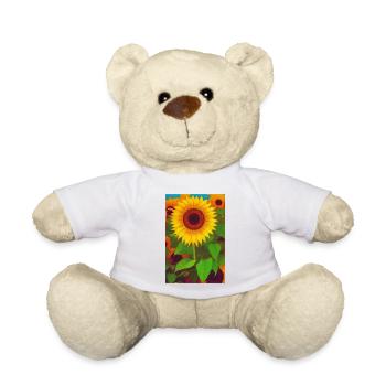 Sonnenblumen - Teddy - Weiß - Vorne