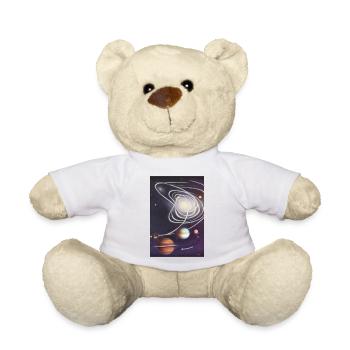 Weltall und Planeten - Teddy - Weiß - Vorne