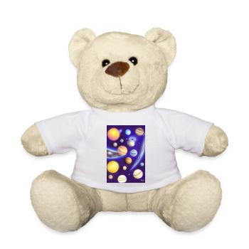 Weltall und Planeten - Teddy - Weiß - Vorne