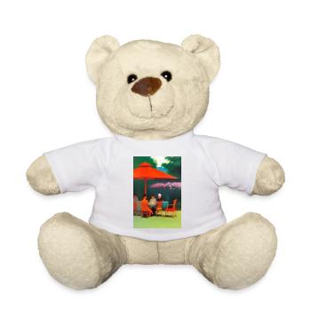 Asiatisches Cafe im Freien - Teddy - Weiß - Vorne
