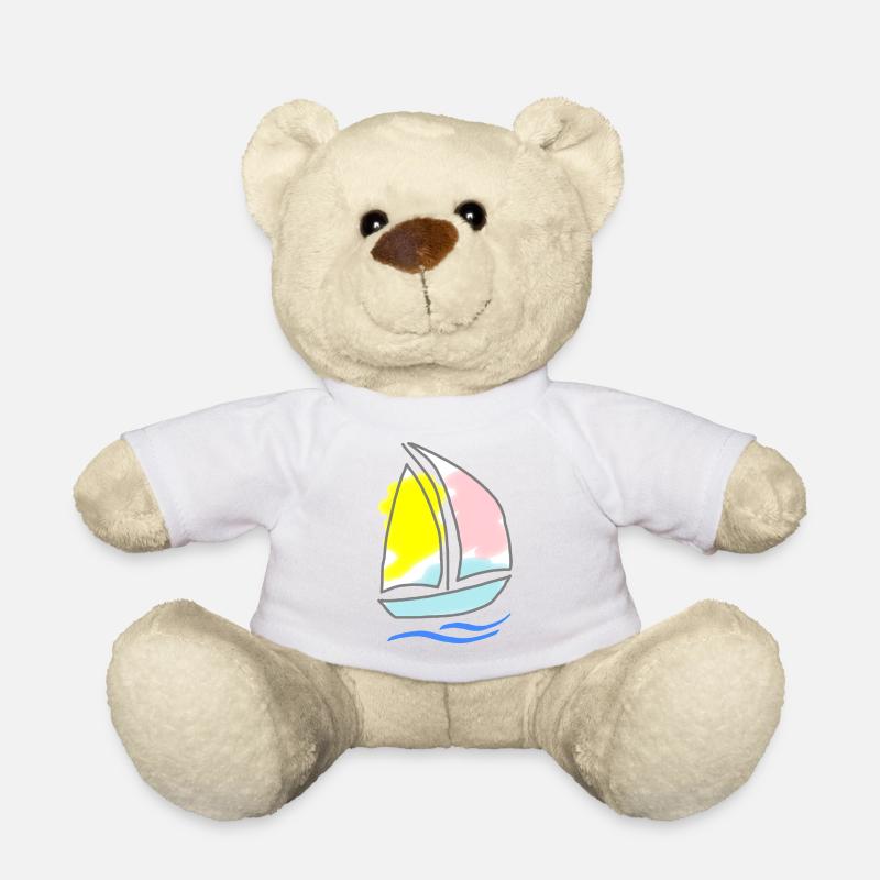 Segelboot 1 - Teddy - Weiß