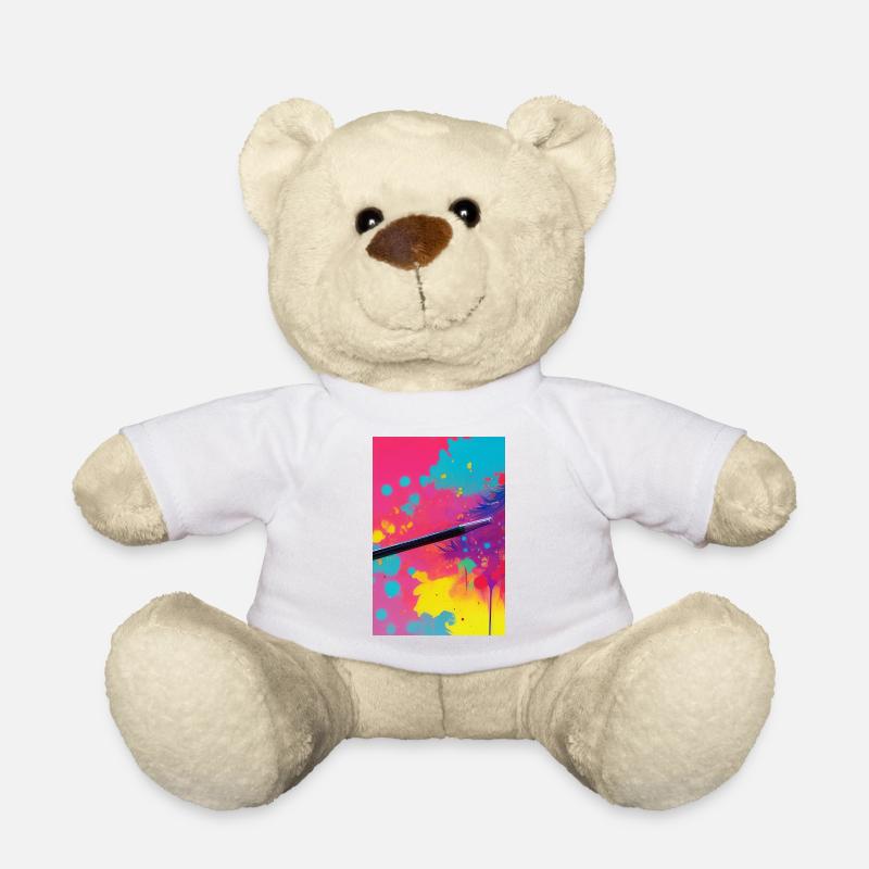 Abstrakte Kunst - Teddy - Weiß
