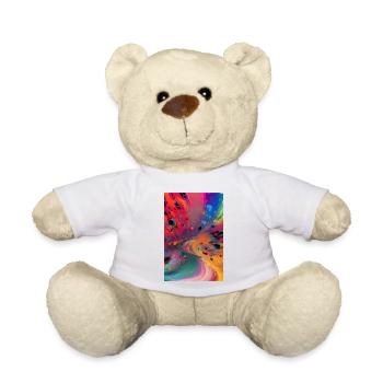 Abstrakte Kunst - Teddy - Weiß - Vorne