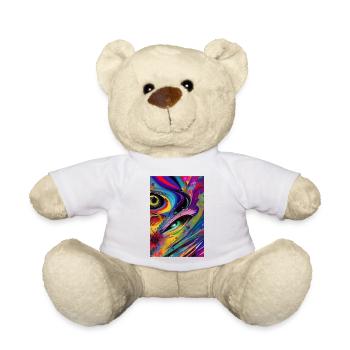 Abstrakte Kunst - Teddy - Weiß - Vorne
