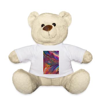 Abstrakte Kunst - Teddy - Weiß - Vorne
