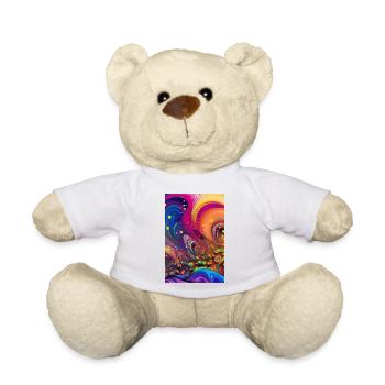 Abstrakte Kunst - Teddy - Weiß - Vorne