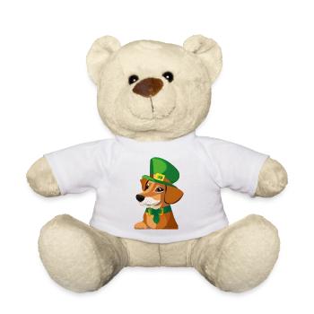 Propriétaires de chiens Chiens St Patrick Day Chien Dog Love - Nounours - blanc - Devant