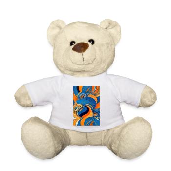 Abstrakte Kunst - Teddy - Weiß - Vorne