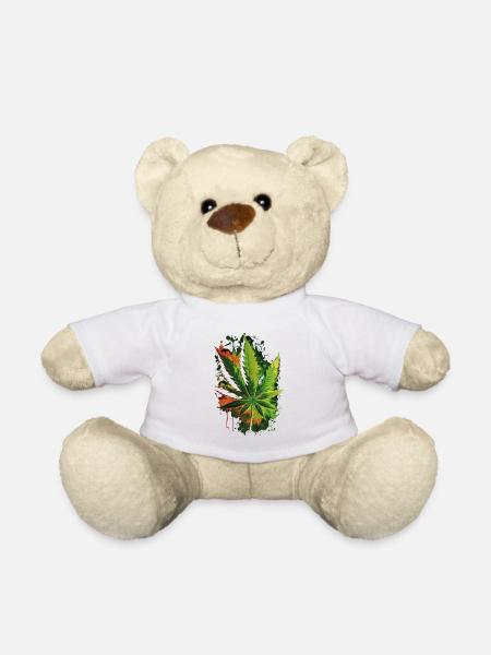 illustration of marijuana - Teddy - Weiß