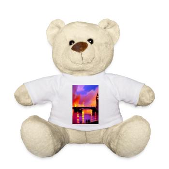 Bridges in London - Teddy Bear - white - Front
