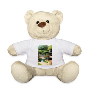 Jardin zen chinois - Nounours - blanc - Devant