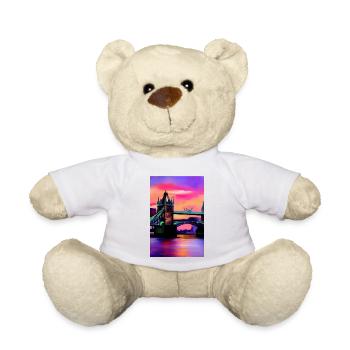 Bridges in London - Teddy Bear - white - Front