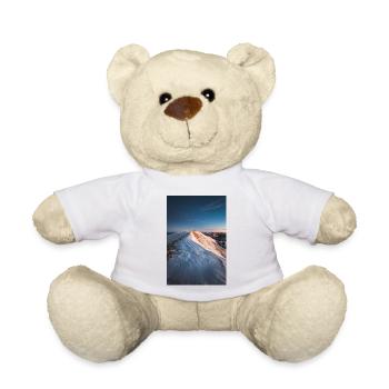 Alpen Glow On Agrafa mountain range in Greece - Teddy Bear - white - Front