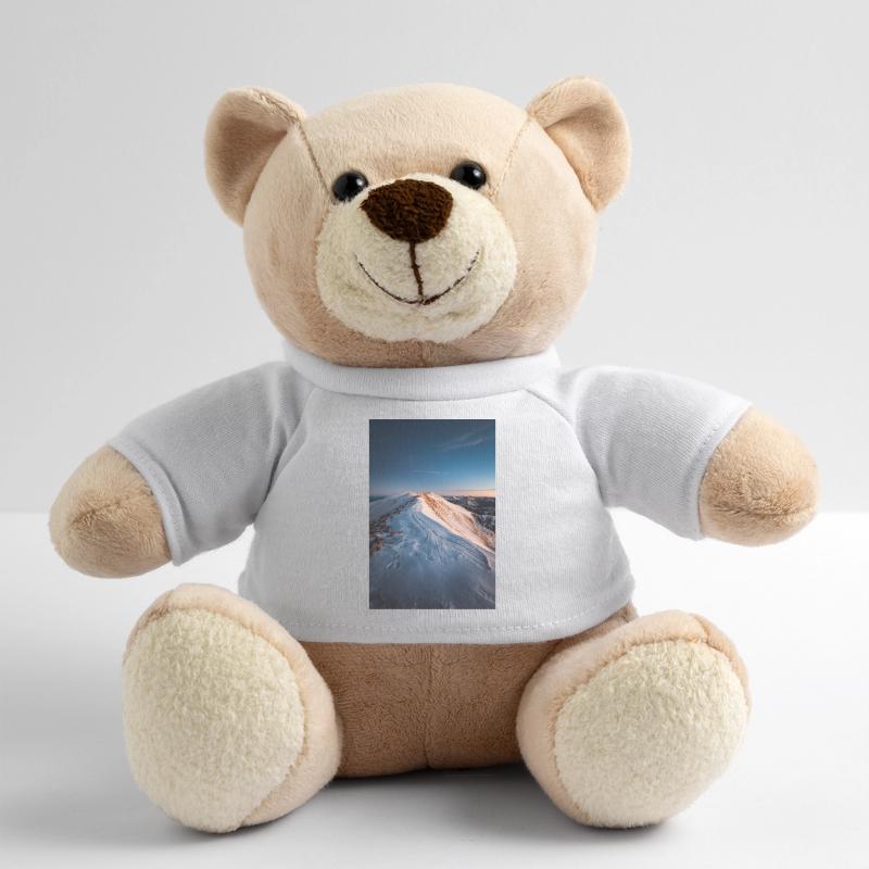 Alpen Glow On Agrafa mountain range in Greece Teddy Bear