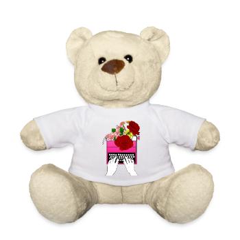 Poète Poésie Poète Poésie I Don - Nounours - blanc - Devant