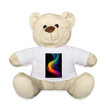 Prismatischer Dunst: Farbenfroher LGTBQ+ rauchartiger Dunst - Teddy - Weiß - Vorne
