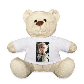 Emerald Enchantment: Beautiful Fairy Girl dans - Nounours - blanc - Devant