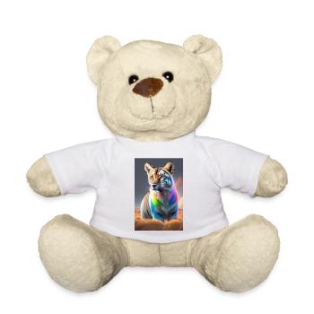 tigre arc en ciel - Nounours - blanc - Devant