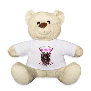 samurai dragon - Teddy Bear - white - Front