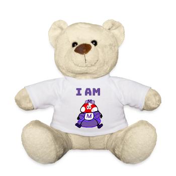 I am M - Teddy Bear - white - Front