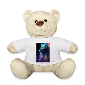 Cat Face - Teddy Bear - white - Front
