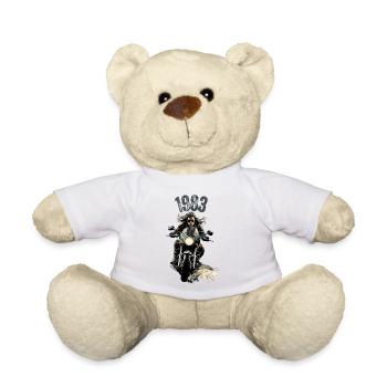 1983, moto - Nounours - blanc - Devant